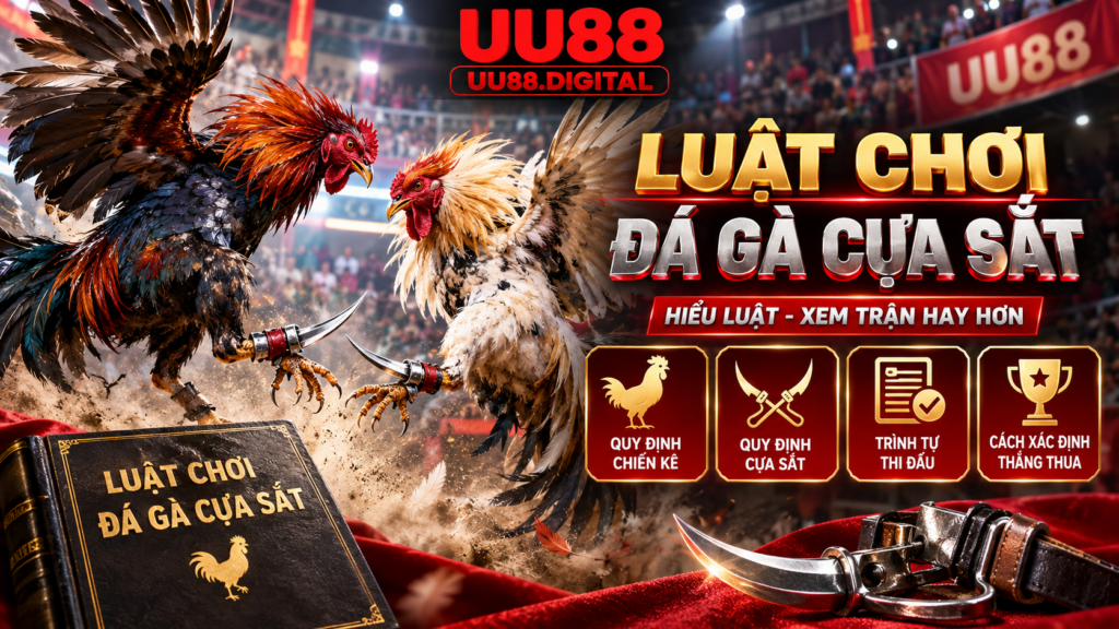 Luật chơi đá gà cựa sắt tại UU88